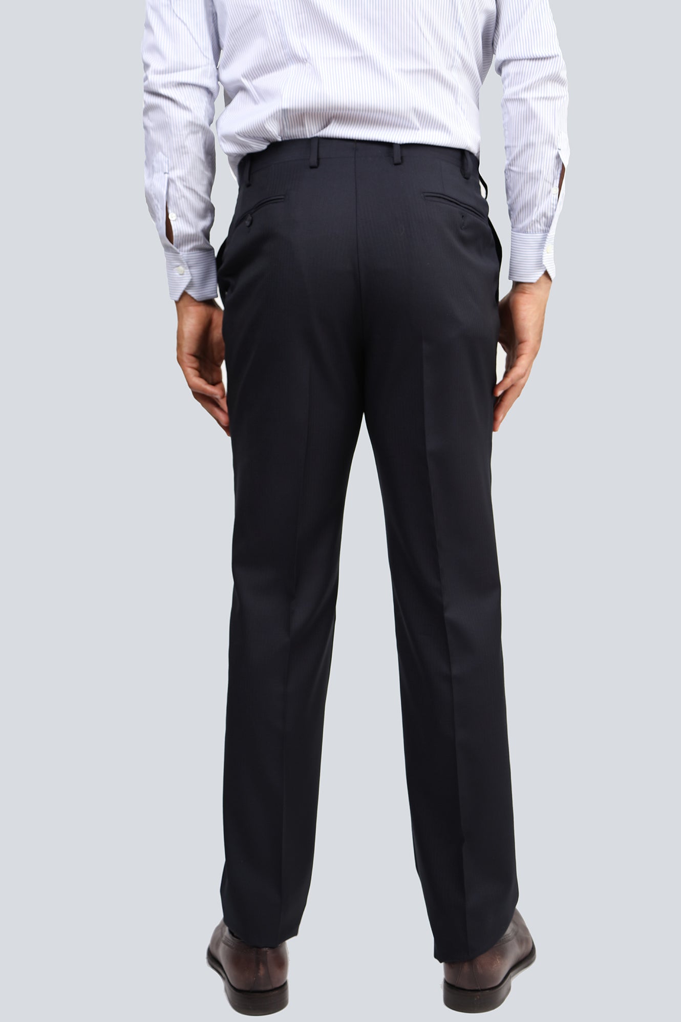 Chestnut Oak Black Super 160 Pants