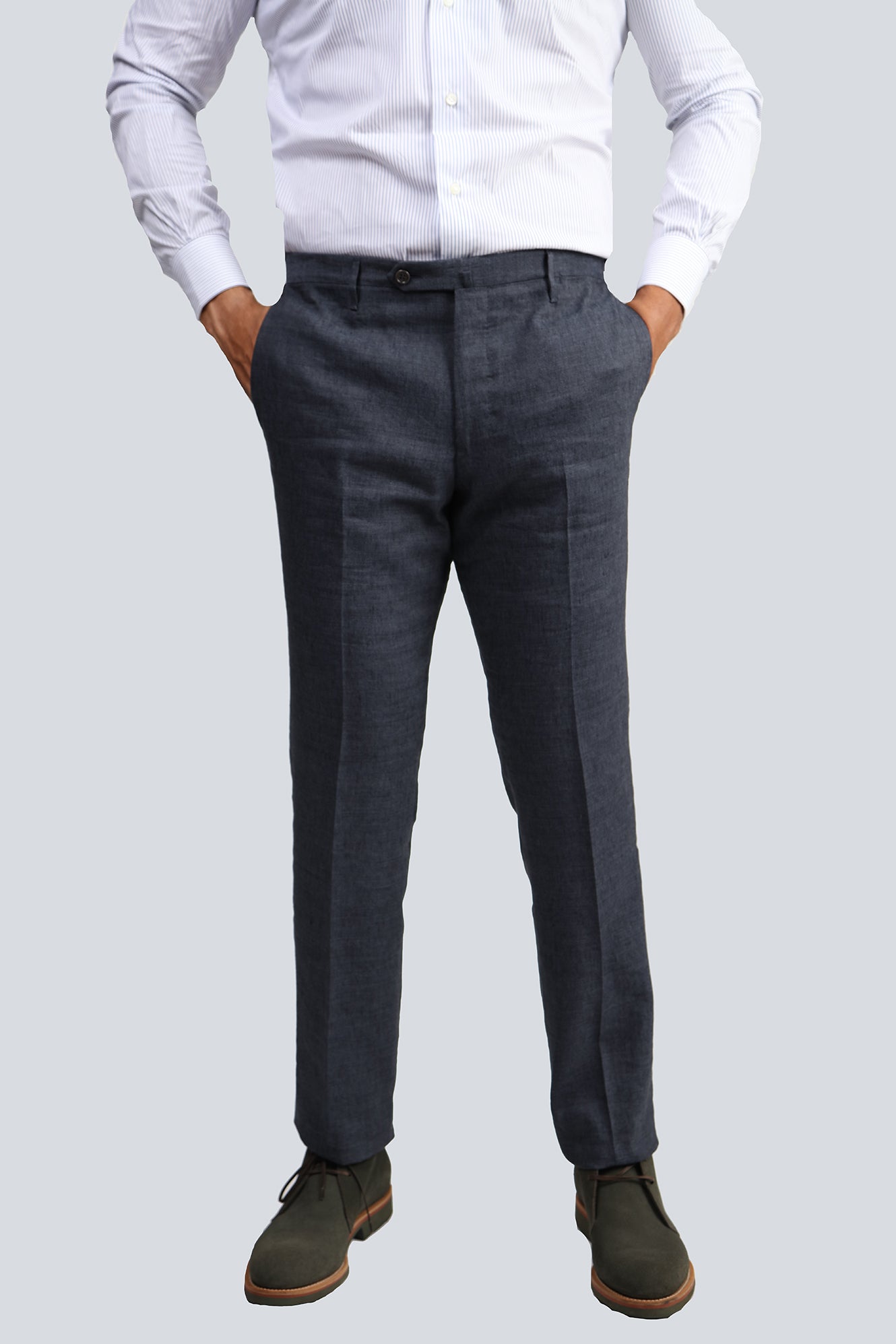 Charcoal Grey Linen Pants