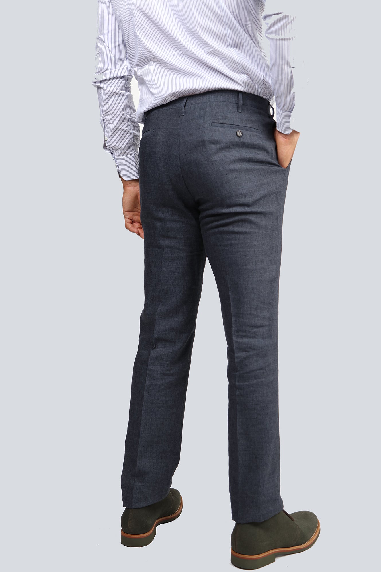 Charcoal Grey Linen Pants