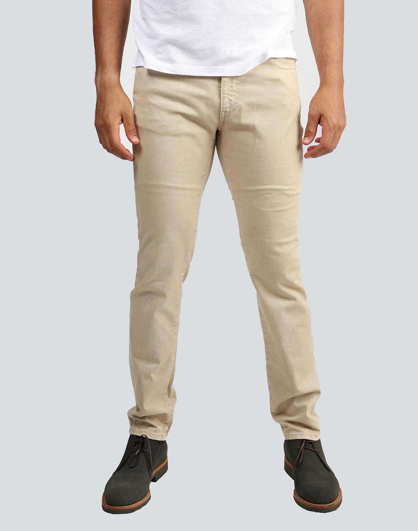 Khaki Selvedge Denim Pants