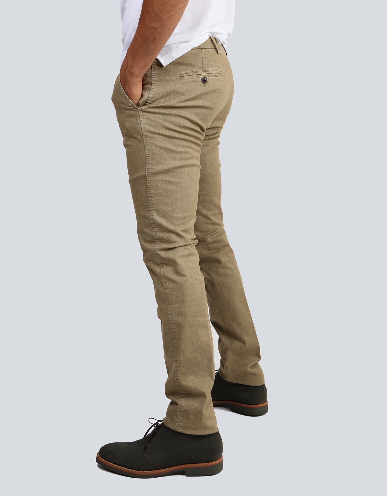 Beige Cotton Pants