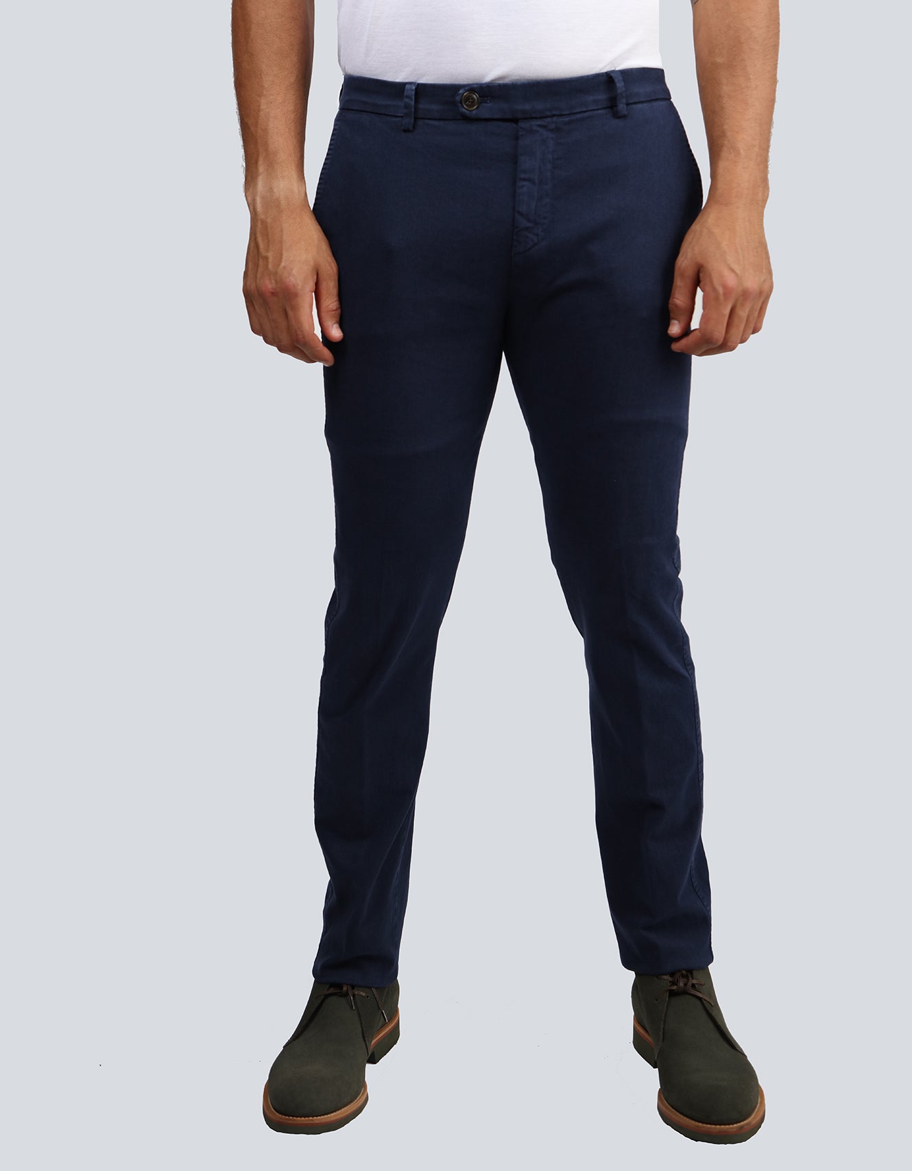 Dark Blue Cotton Pants
