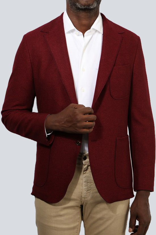 Burgundy Summer Blazer