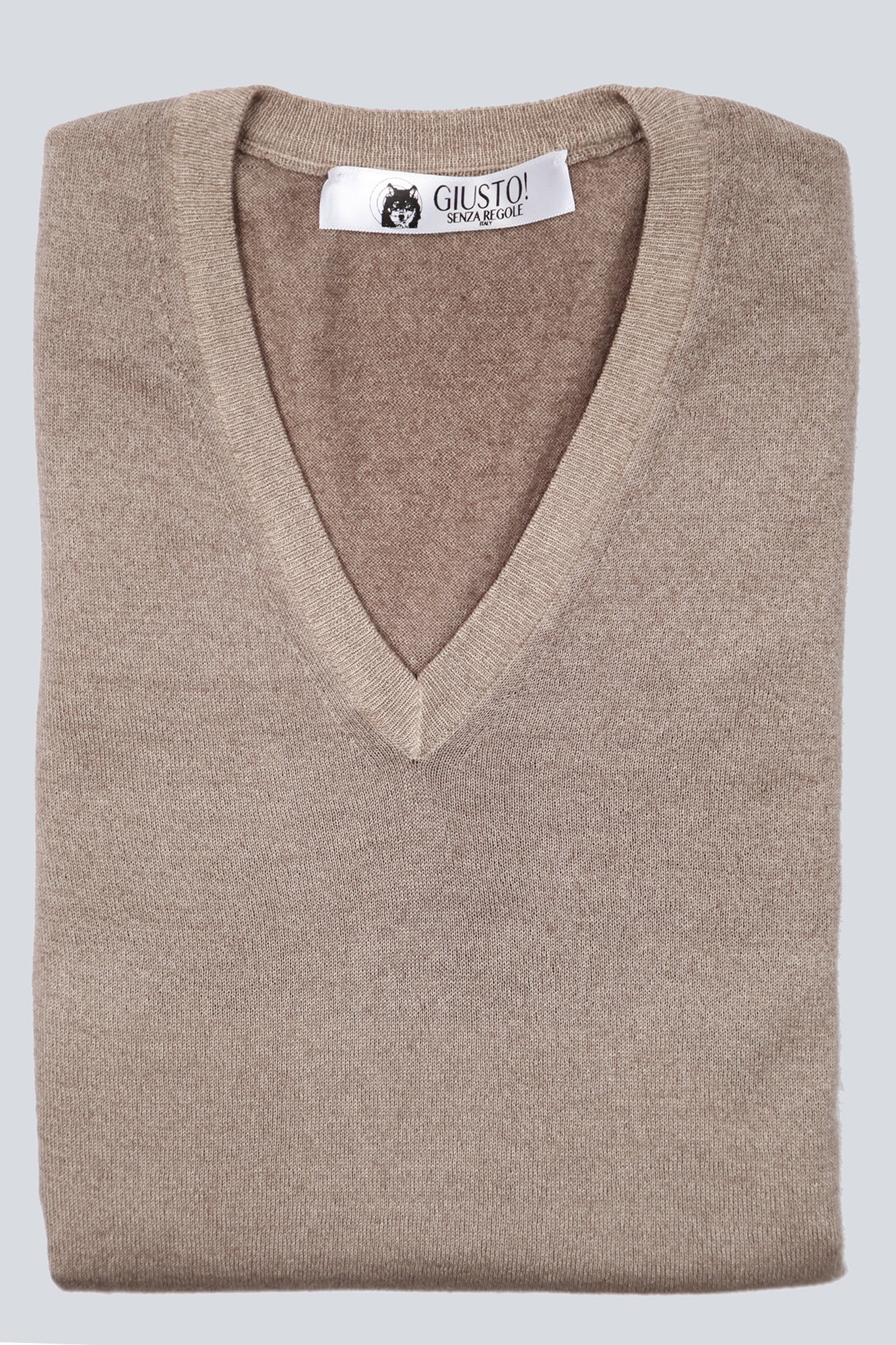 Shironezumi V-Neck Cashmere Sweater